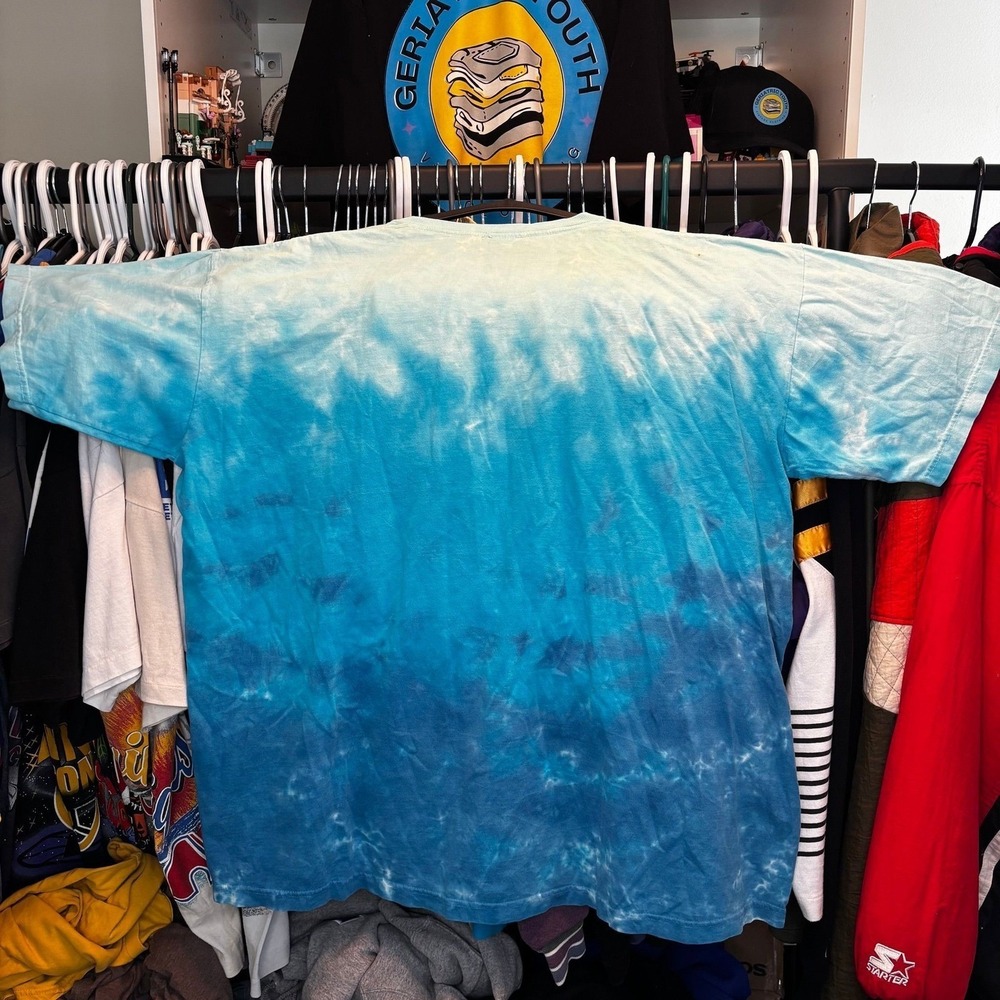 Grateful Dead 40 Years 1965-2005 Liquid Blue Tie Dye Shirt XXL Blue Band Tee USA - Picture 2 of 4